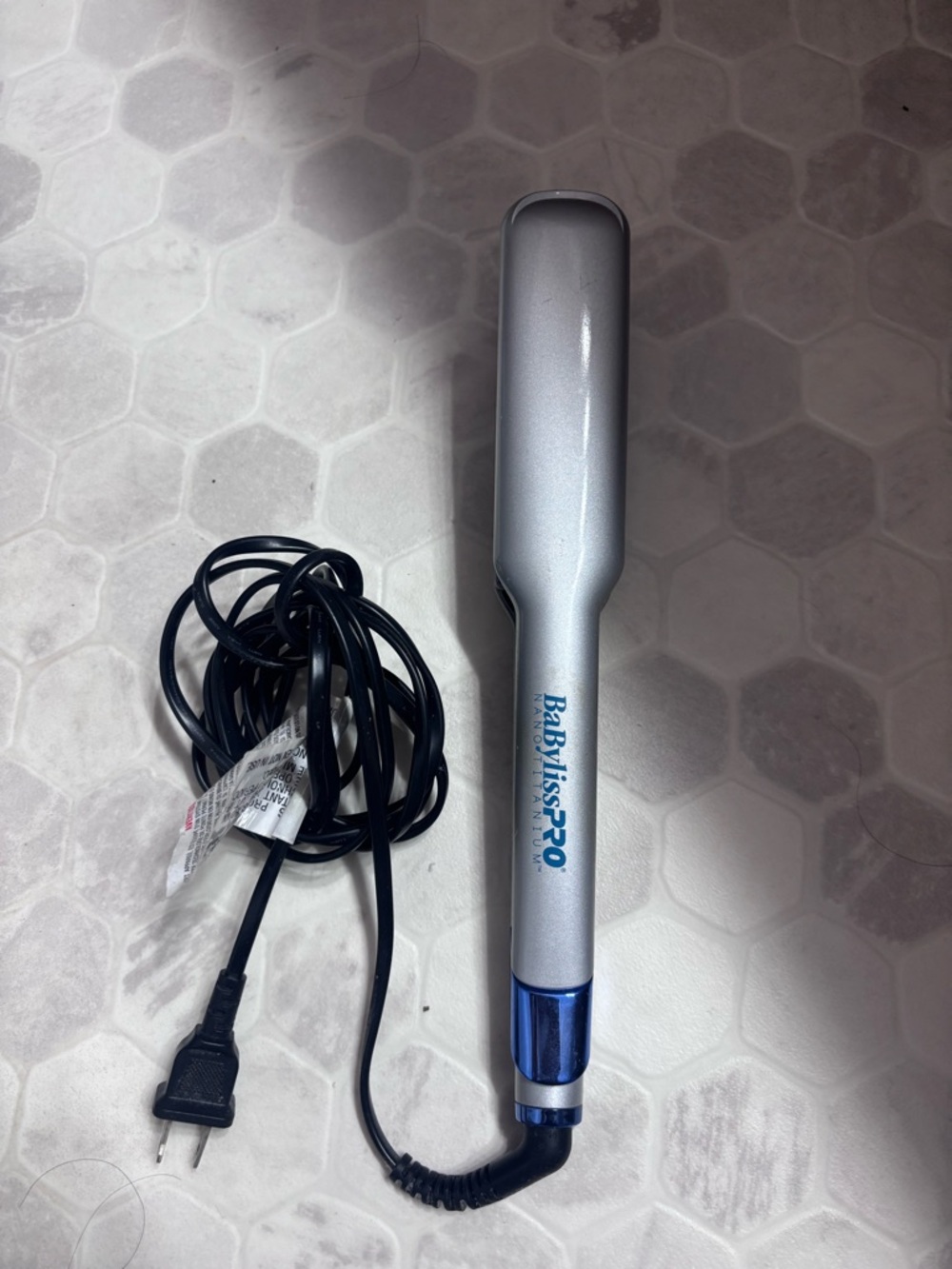 BaBylissPRO Silver Professional Ceramic Hair Straightener